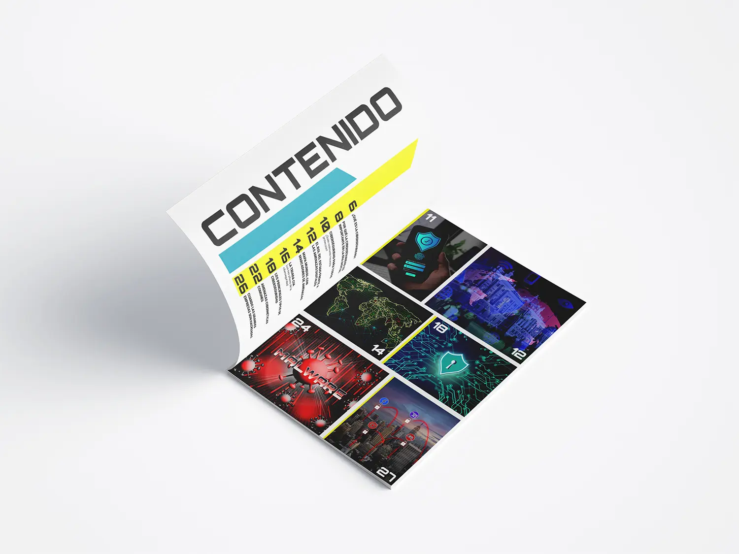 Diseño del indice de la revista de ciberseguridad.